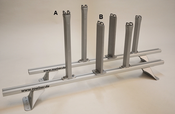 Zölzer Senkrechtstütze 40cm hoch flaches Profil