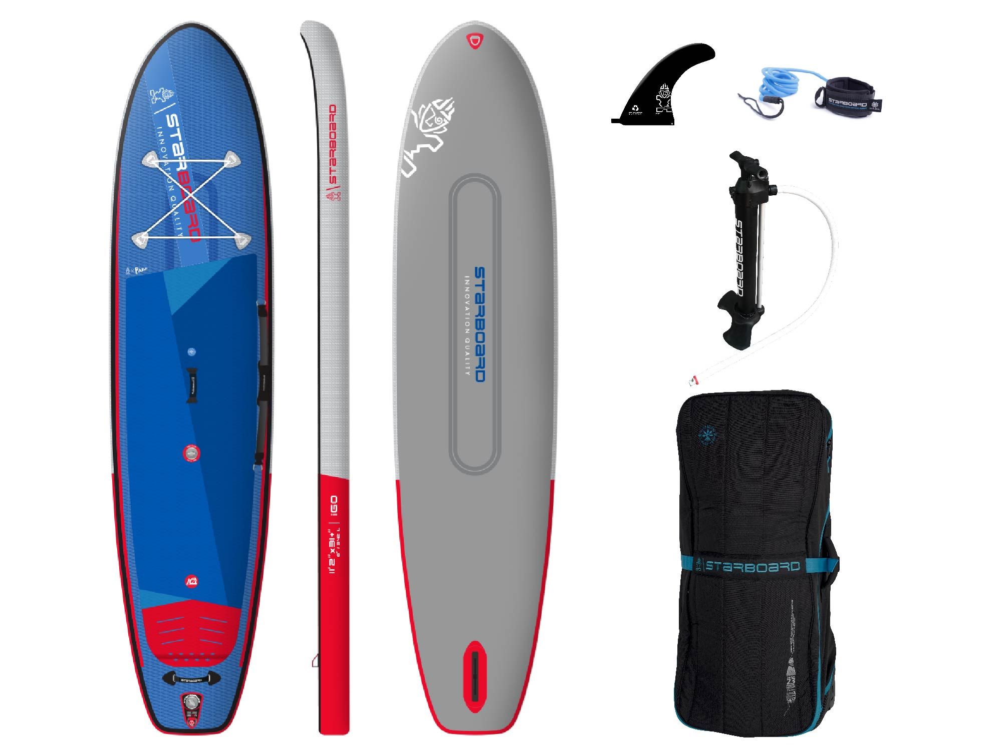 Starboard 2023 iGO INFLATABLE SUP 11'2" X 31+" X 6" DELUXE DC