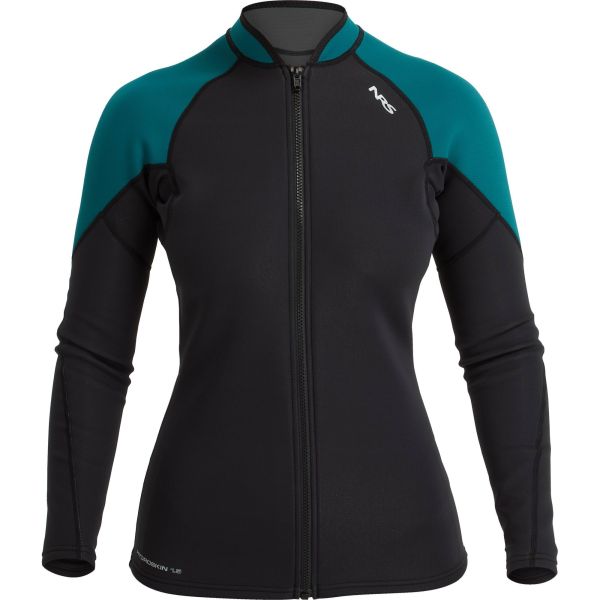 NRS Women´s HydroSkin 1.5 Jacket Black/Harbor